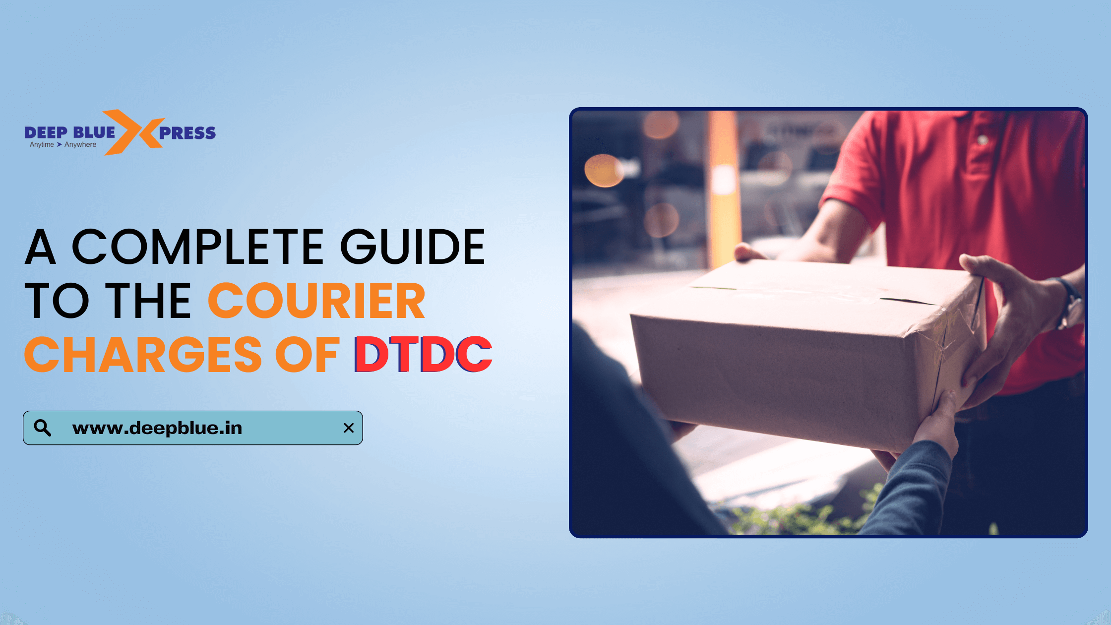 Courier Charges of DTDC